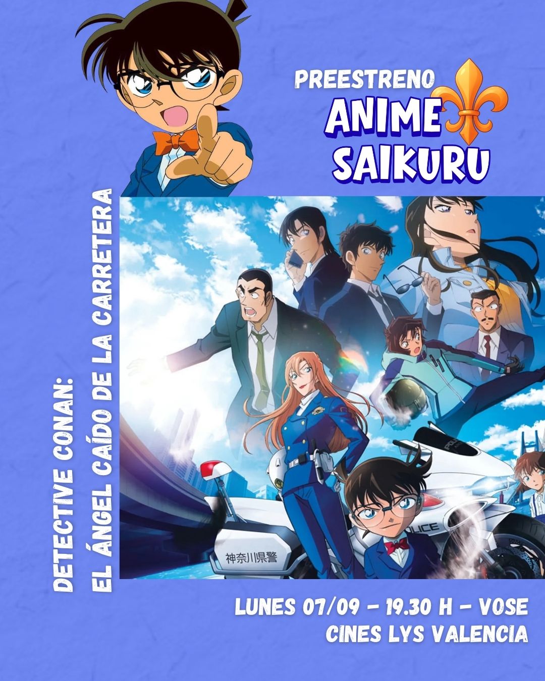 Anime Saikuru: Detective Conan: El ángel caído de la carretera
